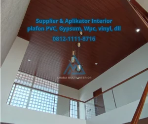 Harga pasang plafon pvc Tangerang terjangkau, pasang cepat, rapi, detail..